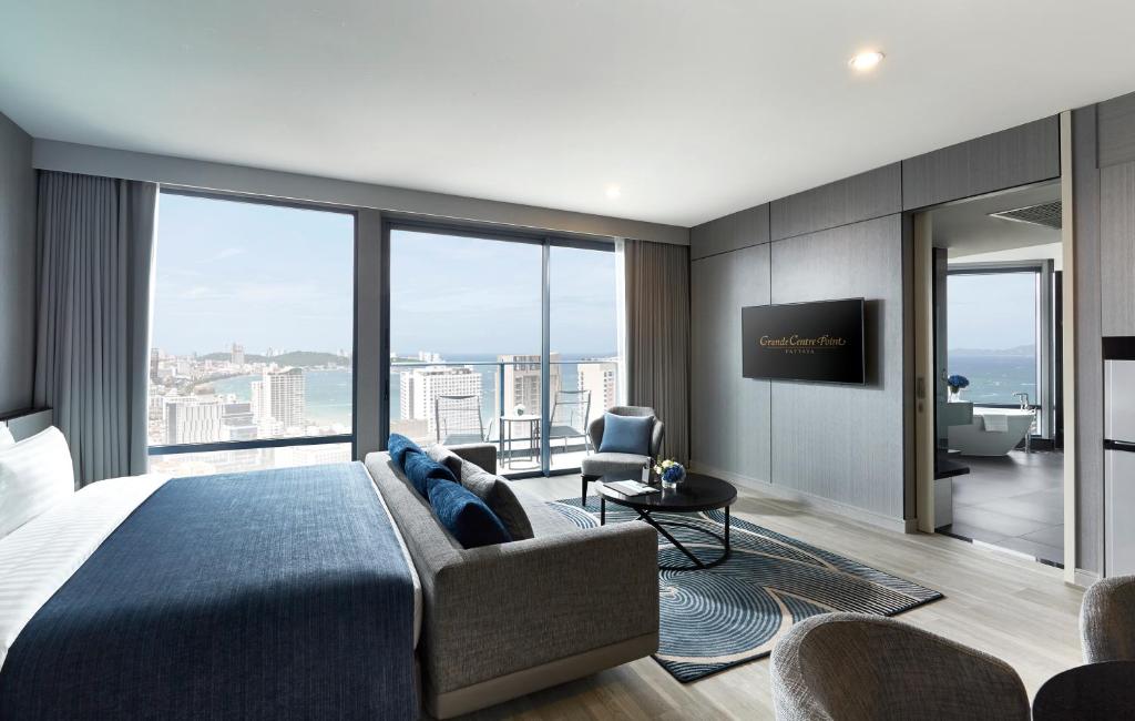 ห้องนอน โรงแรมแกรนด์ เซ็นเตอร์พอยท์ พัทยา 5 Star ห้องนอน โรงแรมแกรนด์ เซ็นเตอร์พอยท์ พัทยา 5 Star